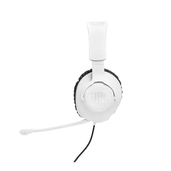 JBL Quantum 100P Console (Vezetékes, gaming fejhallgató levehető mikrofonnal), Fehér/Kék - Image 4