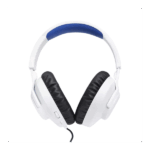 JBL Quantum 100P Console (Vezetékes, gaming fejhallgató levehető mikrofonnal), Fehér/Kék - Image 3