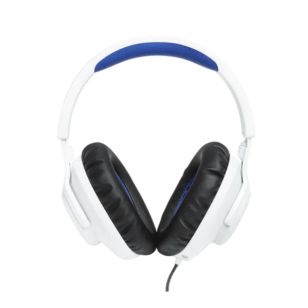 JBL Quantum 100P Console (Vezetékes, gaming fejhallgató levehető mikrofonnal), Fehér/Kék - Image 2