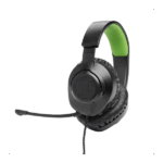 JBL Quantum 100X Console (Vezetékes, gaming fejhallgató levehető mikrofonnal), Fekete/Zöld