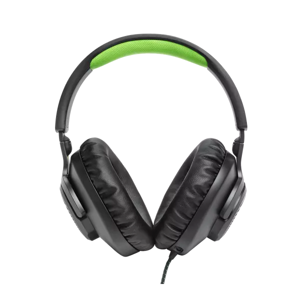 JBL Quantum 100X Console (Vezetékes, gaming fejhallgató levehető mikrofonnal), Fekete/Zöld - Image 2