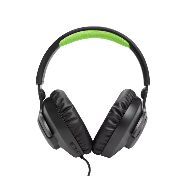 JBL Quantum 100X Console (Vezetékes, gaming fejhallgató levehető mikrofonnal), Fekete/Zöld - Image 3