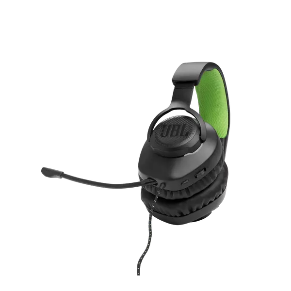 JBL Quantum 100X Console (Vezetékes, gaming fejhallgató levehető mikrofonnal), Fekete/Zöld - Image 6