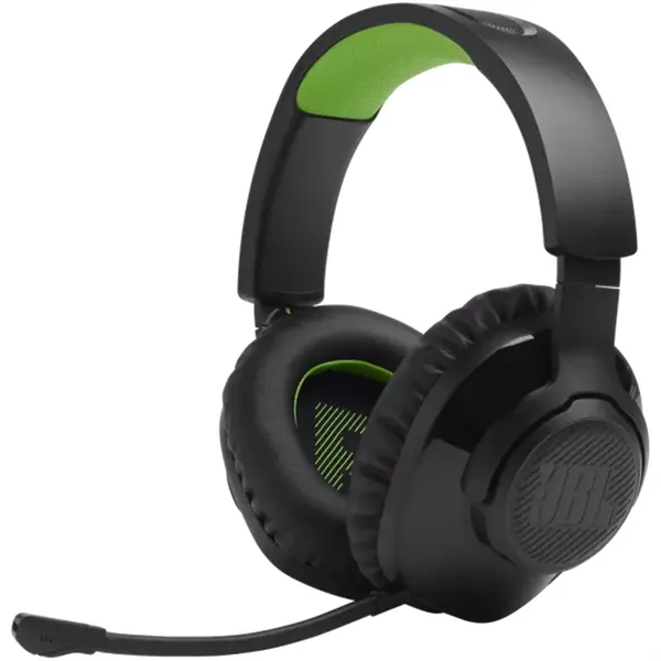 JBL Quantum 360 vezeték nélküli fekete/zöld gamer headset