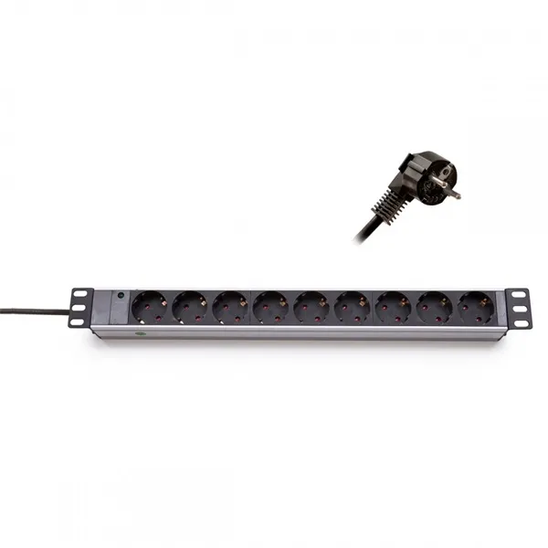 KELINE_Elosztopanel_9x250V_LED_visszajelzovel_1U_19_25m-i1538182.webp KELINE Elosztópanel 9x250V, LED visszajelzővel 1U, 19", 2.5m - Image 1
