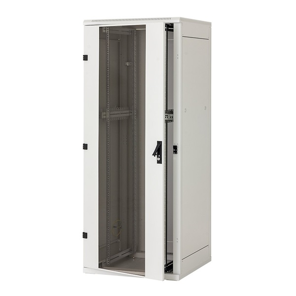 KELINE Rack Szekrény 27U 600x1000mm álló, Biztonsági üvegajtóval, Levehető oldal/hátfal Max.teherbírás: 800kg - Image 1