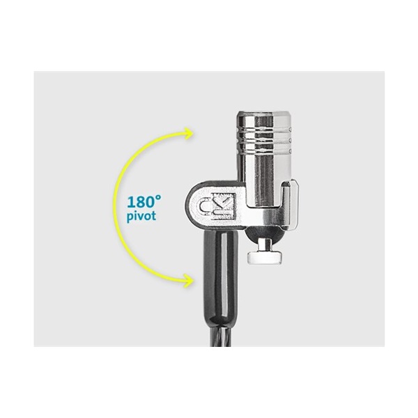 KENSINGTON Biztonsági zár, kulcsos, 2 eszköznek (MicroSaver® 2.0 Keyed Twin Laptop Lock) - Image 4