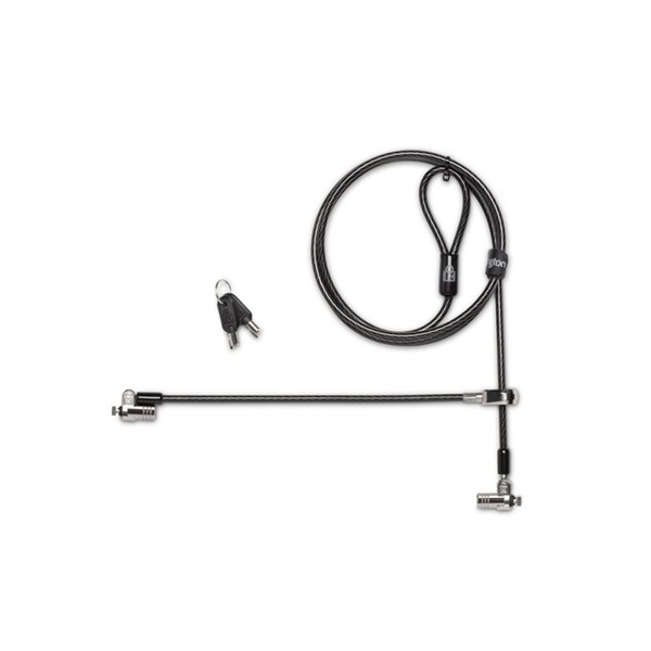 KENSINGTON Biztonsági zár, kulcsos, 2 eszköznek (MicroSaver® 2.0 Keyed Twin Laptop Lock) - Image 2