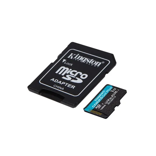 KINGSTON Memóriakártya MicroSDXC 1TB Canvas Go Plus Gen4 200R A2 U3 V30 + Adapter - Image 1