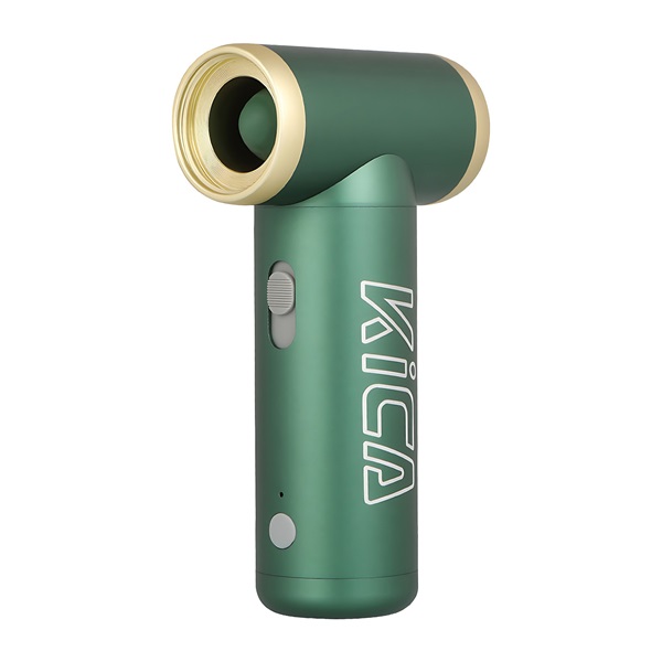 KICA JetFan2 vez. nélküli univerzális légfúvóka, USB, LED kijelző, 101000 ford./perc, 72 km / óra,  4,5 óra, zöld - Image 1