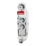 LEGRAND Elosztósor Standard 4x2P+F, 3 m vezetékkel, fehér-szürke - Image 2