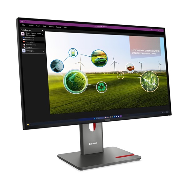 LENOVO Monitor - ThinkVision P27q-40; 27.0" QHD 2560x1440 IPS 120Hz, 16:9, 1500:1, 350cd/m2, 4ms, HDMI, DP, USB A-B-C - Image 11