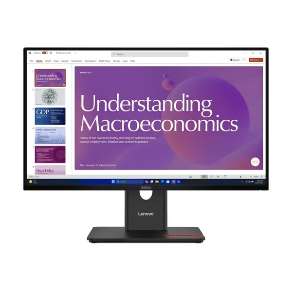 Lenovo 23,8 ThinkVision T24D-40 monitor - Black - PIVOT