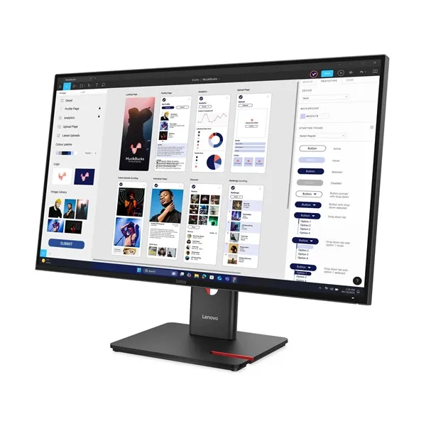 Lenovo 31,5" ThinkVision T32UD-40 monitor - Eclipse Black - PIVOT - Image 3