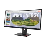 LENOVO Monitor - ThinkVision T34WD-40, 34" WQHD 3440x1440 VA, 21:9, 3000:1, 300cd/m2, 4ms, USB A-C, DP, HDMI, RJ45 - Image 3