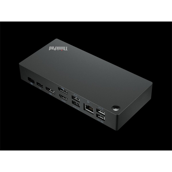 LENOVO_ThinkPad_Universal_USB-C_Dock_3x_USB31_2x_USB20_1x_USB-C_2x_Display_Port_1x_HDMI_Port-i1456719.jpg Lenovo ThinkPad 40AY0090EU 90W USB-C Dock Gen 2.0 fekete dokkoló - Image 5