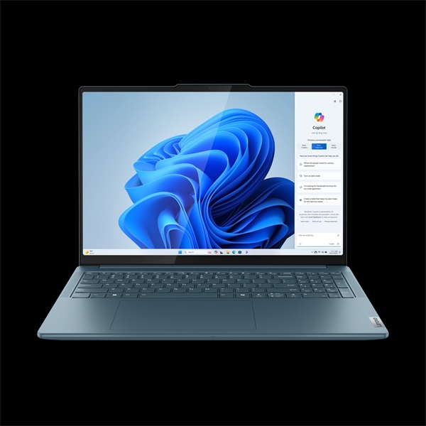 LENOVO Yoga Pro 9 16IAH10, 16.0" 2.8K, Intel Ultra 7 255H, 64GB, 2TB SSD, nV RTX5070 8GB, Win11 Home, Tidal Teal - Image 1