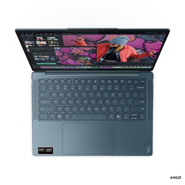 LENOVO Yoga Slim 7 14AKP10, 14" 2.8K WQXGA+, AMD AI 5 340, 16GB, 1TB SSD, Win11 Home, Tidal Teal - Image 7