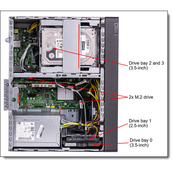 LENOVO torony szerver - ST45 V3 (3.5"), 12C AMD EPYC 4464P 3.7GHz, 1x32GB, 2x960GB RI SSD, Software RAID, 500W. - Image 7