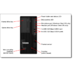 LENOVO torony szerver - ST45 V3 (3.5"), 12C AMD EPYC 4464P 3.7GHz, 1x32GB, 2x960GB RI SSD, Software RAID, 500W. - Image 2
