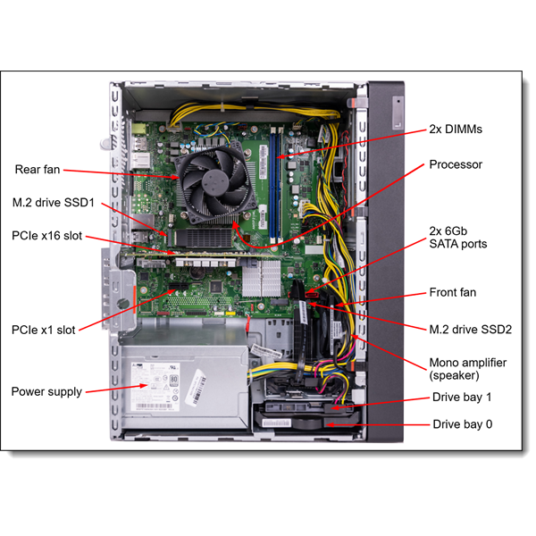 LENOVO torony szerver - ST45 V3 (3.5"), 4C AMD EPYC 4124P 3.8GHz, 1x16GB, 2x480GB RI SSD, Software RAID, 500W. - Image 4