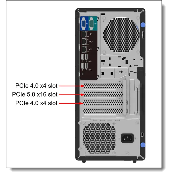 LENOVO torony szerver - ST50 V3 (3.5"), 4C 6315P 2.8Ghz, 1x16GB, 2x 480GB RI SSD, SW RAID, XCC2: Std, 500W. - Image 6