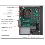 LENOVO torony szerver - ST50 V3 (3.5"), 4C 6315P 2.8Ghz, 1x16GB, 2x 480GB RI SSD, SW RAID, XCC2: Std, 500W. - Image 4