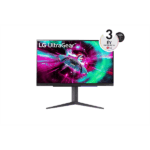LG Gaming 144Hz IPS monitor 31.5" 32GR93U, 3840x2160, 16:9, 400cd/m2, 1ms, 2xHDMI/DisplayPort/3xUSB, Pivot