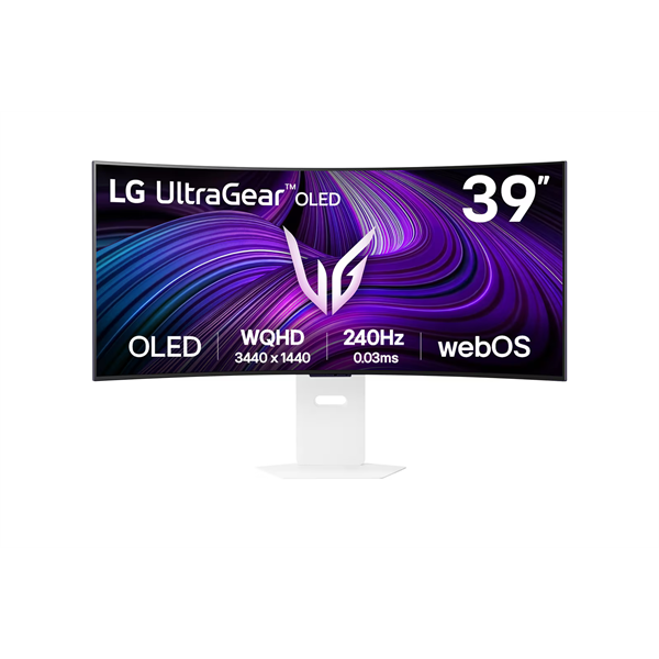 LG OLED Gaming 240Hz ívelt smart monitor 39" 39GX90SA, 3440x1440, 21:9, 275cd/m2, 1ms, HDMIx2/USBx2/USB-C - Image 1