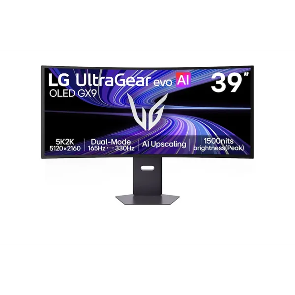 LG Ívelt OLED 330Hz Gaming monitor 39" 39GX950B, 5120x2160, 21:9, 335cd/m2, 0,03ms, 2xHDMI/DisplayPort/2xUSB/USB-C