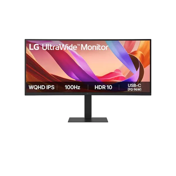 LG Monitor 34" - 34U650A-B (Ívelt 3800R; IPS; 21:9; 3440x1440; 5ms; 300cd; 100Hz, HDMIx2, DP, HDR; RJ45; USB; Hangszóró)