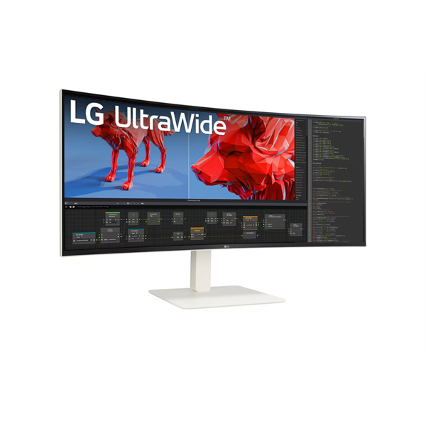 LG ívelt 144Hz monitor 38" 38WR85QC,3840x1600,21:9,450cd/m2,1ms,HDMIx2/Displayport/USBx4/USB-C/RJ45 - Image 8