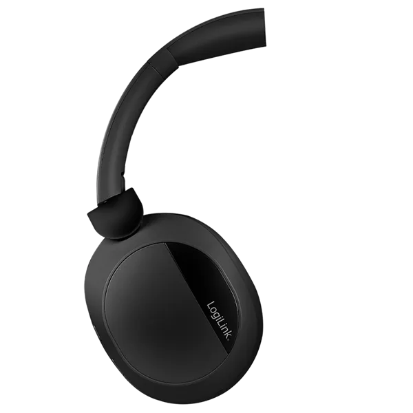 LOGILINK BT 6.0 Sound Wave Headset, ANC, 3.5 mm AUX, 15-hour battery life, Black - Image 4