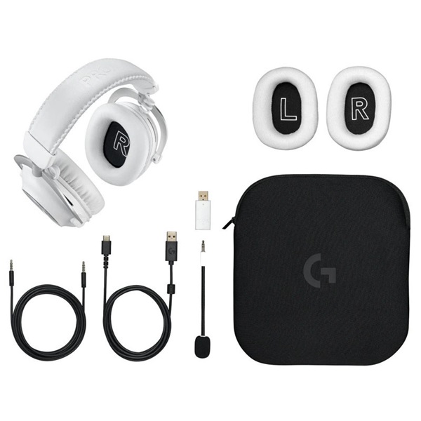 LOGITECH Fejhallgató - Pro X 2 Lightspeed Gaming Vezeték Nélküli Mikrofonos, Fehér - Image 1