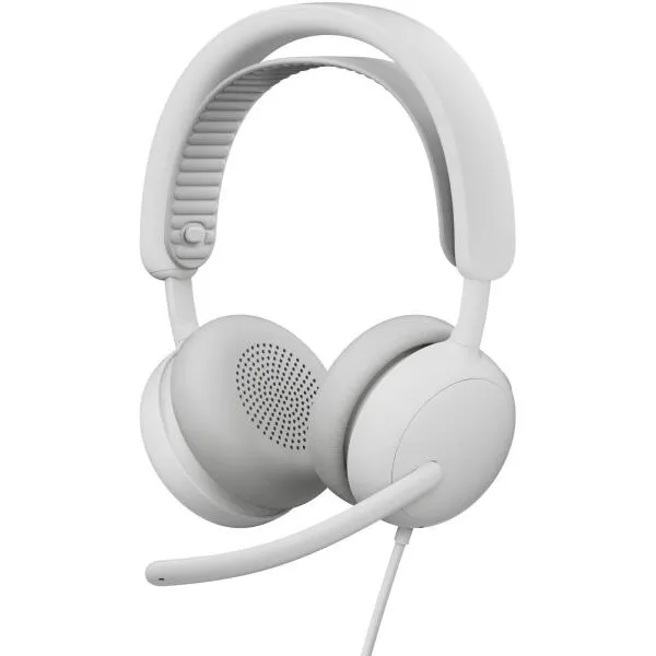 LOGITECH Fejhallgató 2.0 - Zone Wired 2 Mikrofonos, Piszkosfehér