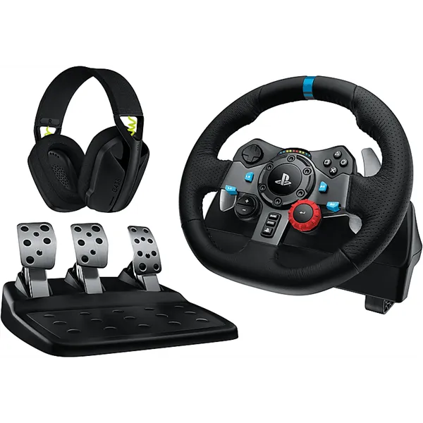 Logitech G29 Driving Force PC/PS4/PS5 kormány + G435 vezeték nélküli fejhallgató