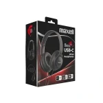 MAXELL Fejhallgató,BASS 13 USB-C, összehajtható, mikrofon, vezetékes, USB-C