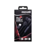 MAXELL Fülhallgató, EB10 BASS13, In-ear, fekete, USB-C - Image 2