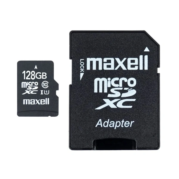 MAXELL Memóriakártya MicroSDXC 128GB X-Series + Adapter Class10