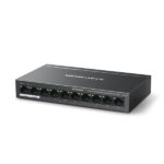 Mercusys Switch  PoE - MS110P (10 port 100Mbps; 8 af/at PoE+ port; 65W; 250m; fém ház) - Image 2