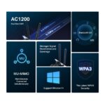 MERCUSYS Wireless Adapter PCI-Express 5.0 Dual Band AC1200 Bluetooth, MA30E - Image 3