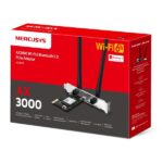 Mercusys Hálózati adapter WiFi AXE3000 - MA80XE (PCIe; 2402Mbps 5GHz + 574Mpbs 2,4GHz; BT5.2; WPA3) - Image 3