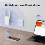 Mercusys Range Extender WiFi AX3000 - ME80X (2402Mbps 5GHz + 574Mbps 2,4GHz; 1x1Gbps; 2 állítható antenna; WPS) - Image 4