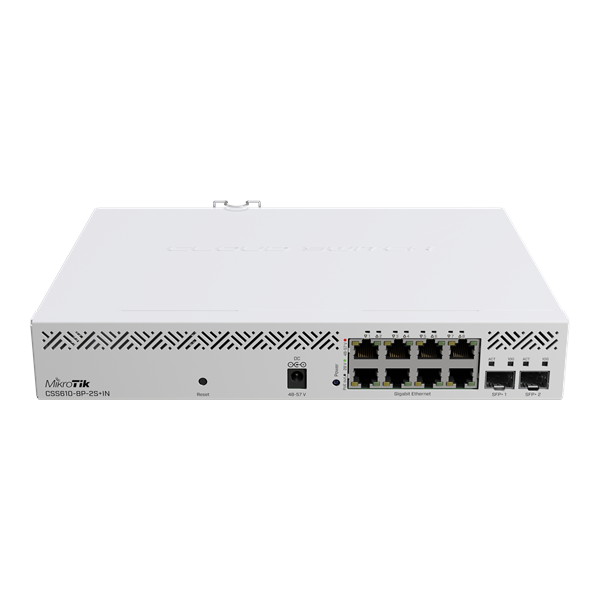 MikroTik 8-portos rackbe szerelhető PoE switch, 2xSFP+ 10G port, SwitchOS - Image 6