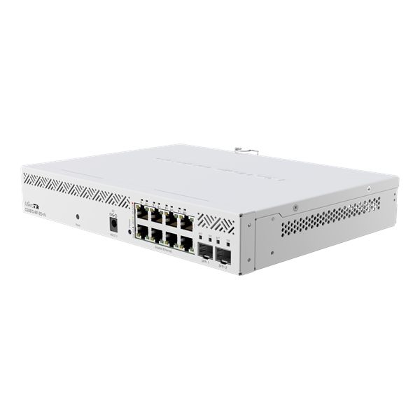 MikroTik 8-portos rackbe szerelhető PoE switch, 2xSFP+ 10G port, SwitchOS - Image 3