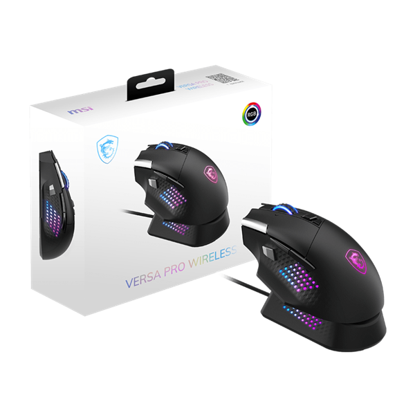 MSI ACCY VERSA PRO W + MOUSE DOCK PRO Wireless Gaming Mouse, Black - Image 5