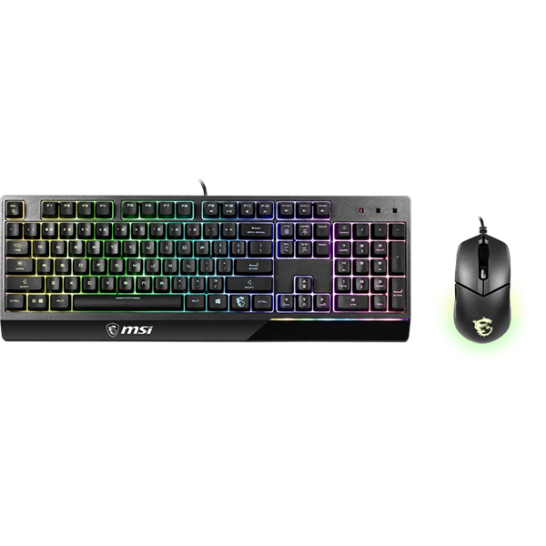 MSI ACCY VIGOR GK30 COMBO Gaming Keyboard + Optical Mouse, HUN, Black