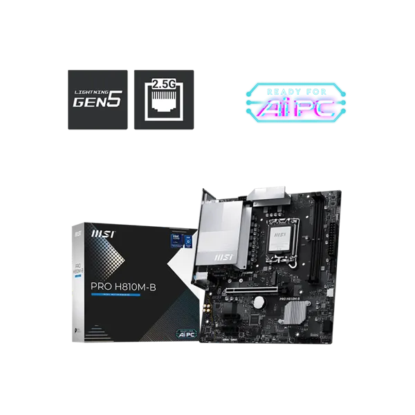 MSI Alaplap S1851 PRO H810M-B WIFI Intel H810, mATX