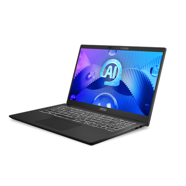 MSI Business NB Modern 15 H AI C1MG-074, 15.6" FHD, Intel Ultra 7 155H, 16GB, 512GB M.2, INT, NoOS, Fekete