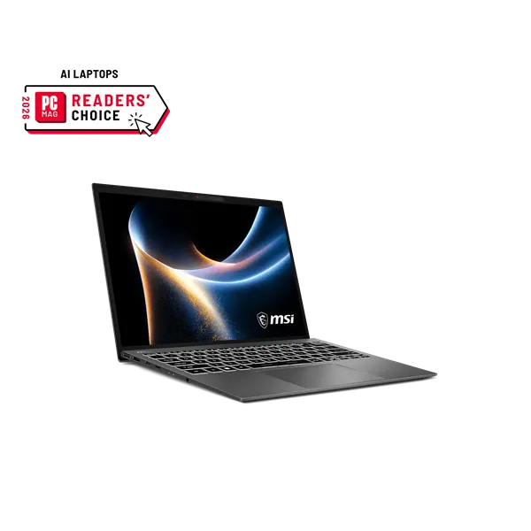MSI Business NB Prestige 13 AI+ A3MG-053, 13" QHD+ OLED, Ultra 7 355, 32GB, 1TB, W11H, Platinum Grey